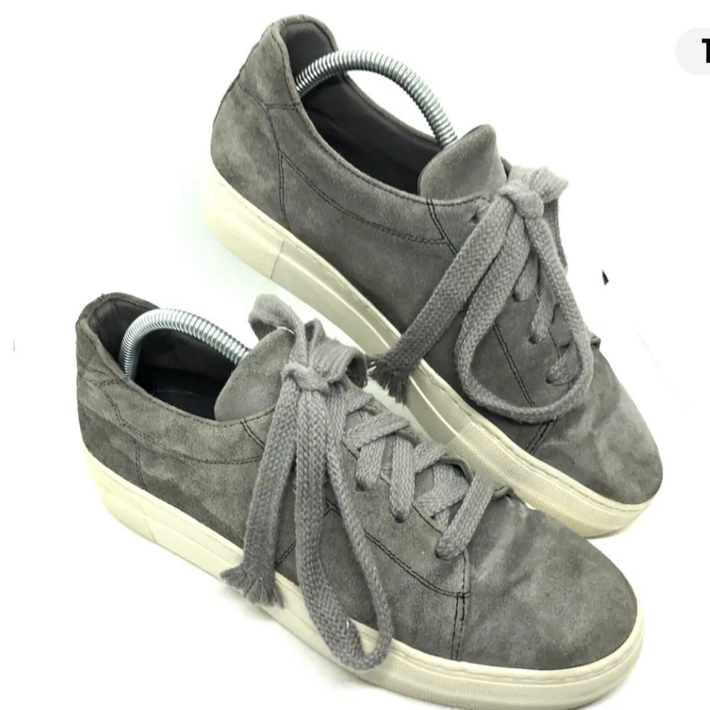 Helmut Lang Sneakers Women’s Gray Suede Margom Sole Made in Italy US 9.5 EU 40.5